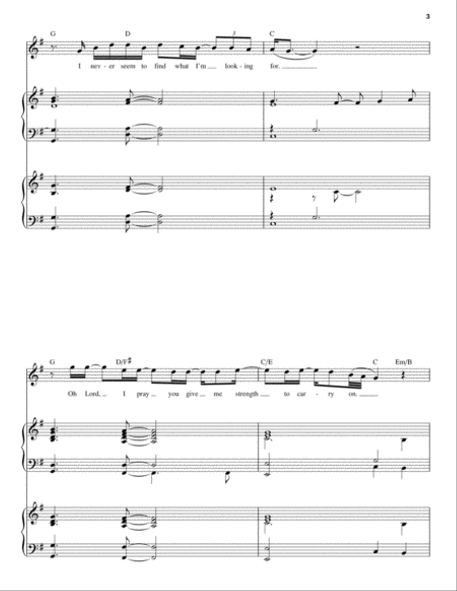 Here I Go Again Piano scores gallery preview page 3