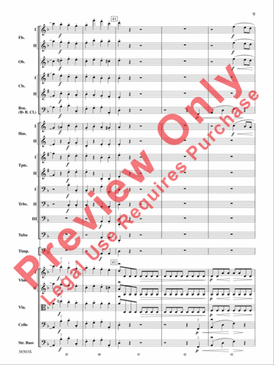 Tragic Overture Full Orchestra scores gallery preview page 10