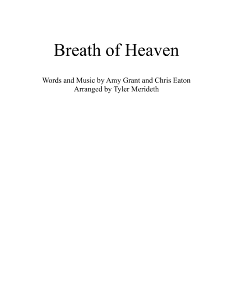 Breath Of Heaven (Mary's Song) 3-Part scores gallery preview page 1