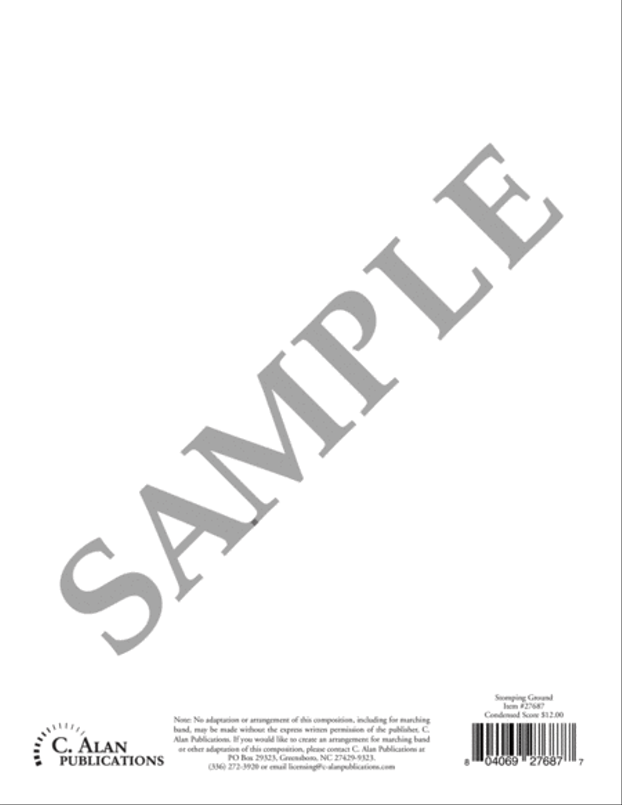 Stomping Ground (transposed score) Flexible/Adaptable scores gallery preview page 17