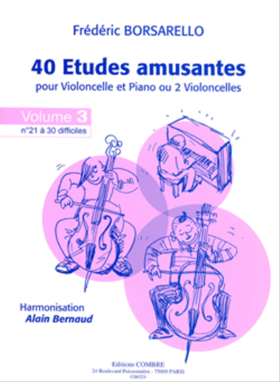 Etudes amusantes (40) - Volume 3 (21 a 30) Piano Accompaniment scores gallery preview page 1