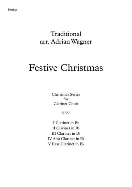 "Festive Christmas" Clarinet Choir arr. Adrian Wagner image number null