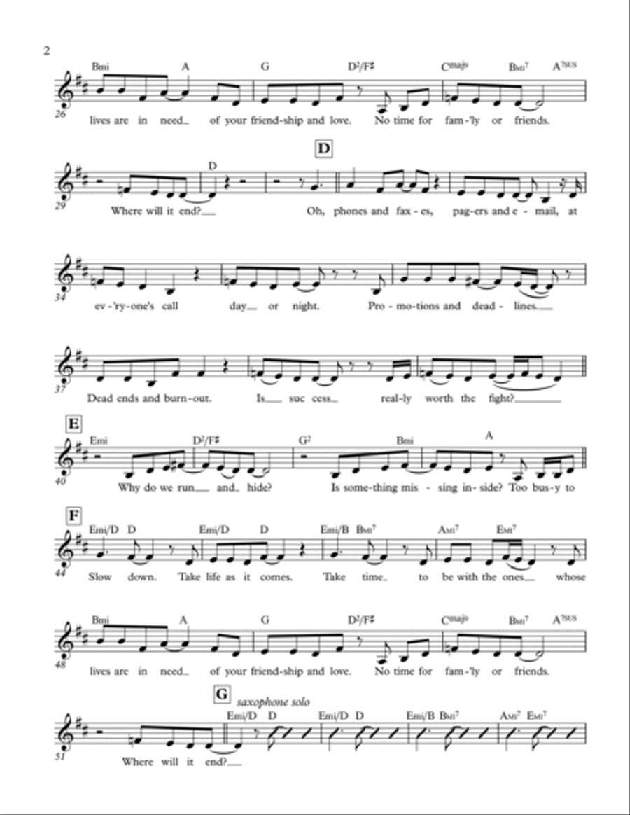 Slow Down Guitar scores gallery preview page 2