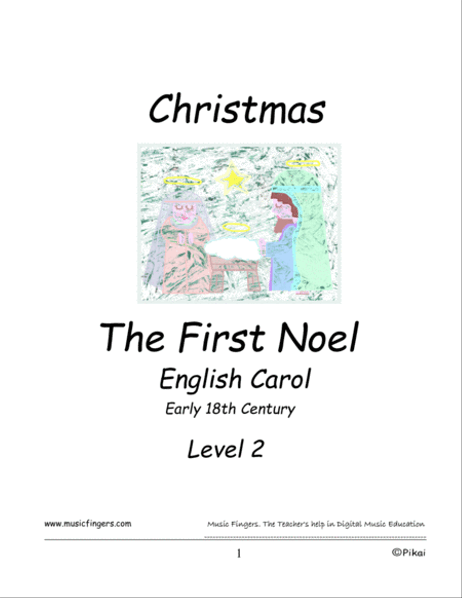 The First Noel. Lev.2 Easy Piano scores gallery preview page 1