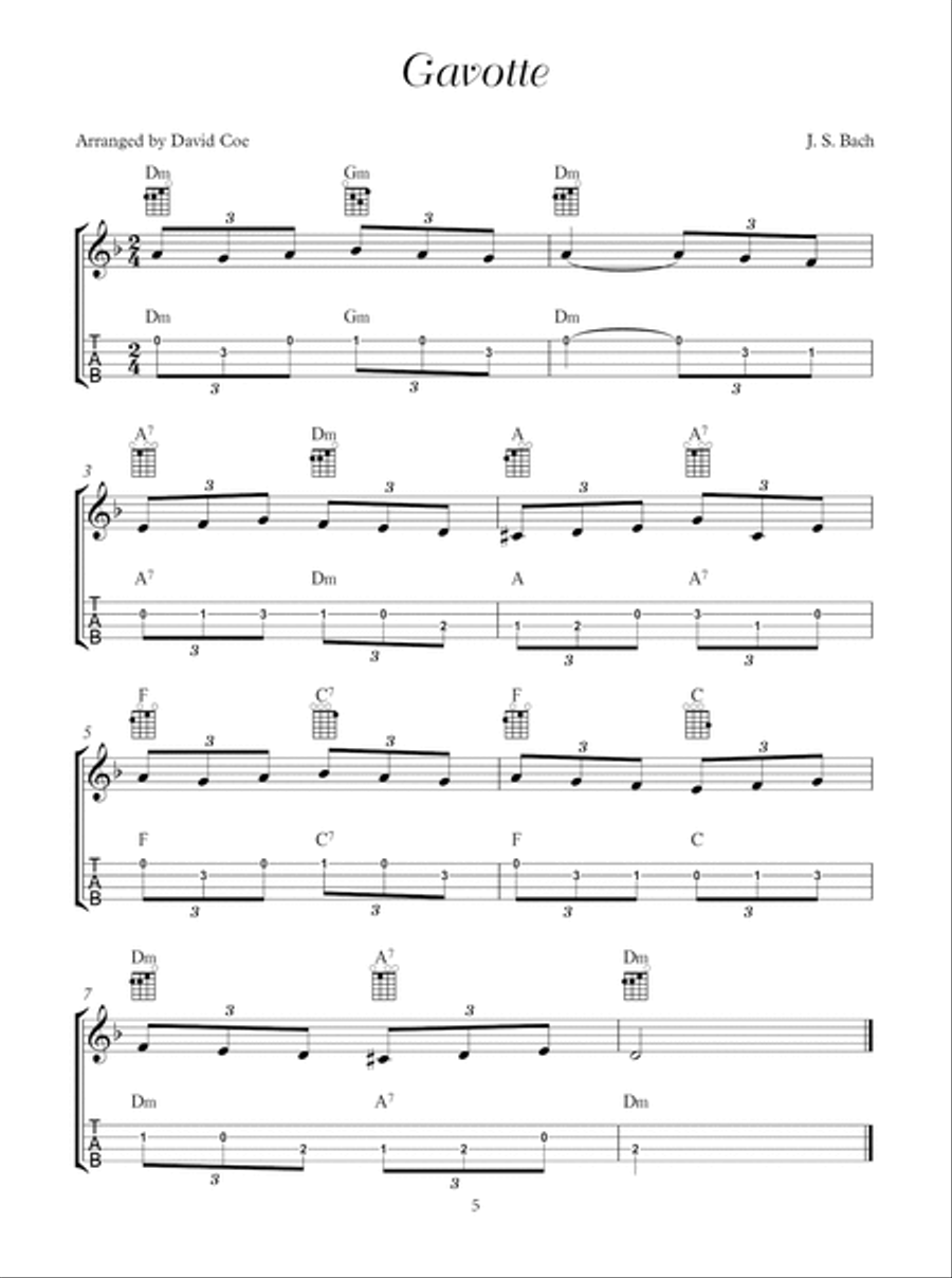 Favorite Classical Themes for Ukulele Acoustic Guitar scores gallery preview page 6