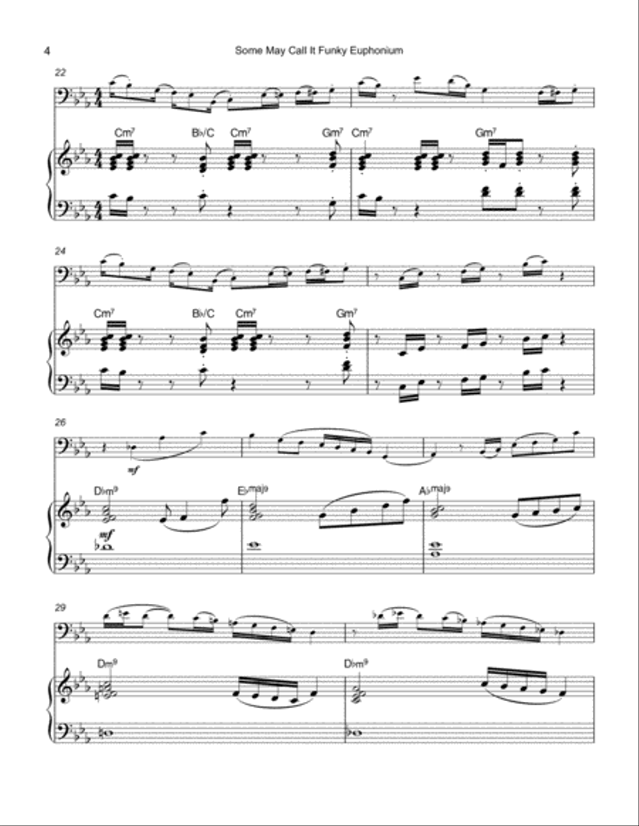 Euphonium-Some May Call It Funky Brass Duet scores gallery preview page 4