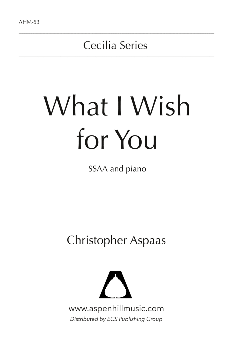 What I Wish For You SSAA scores gallery preview page 1