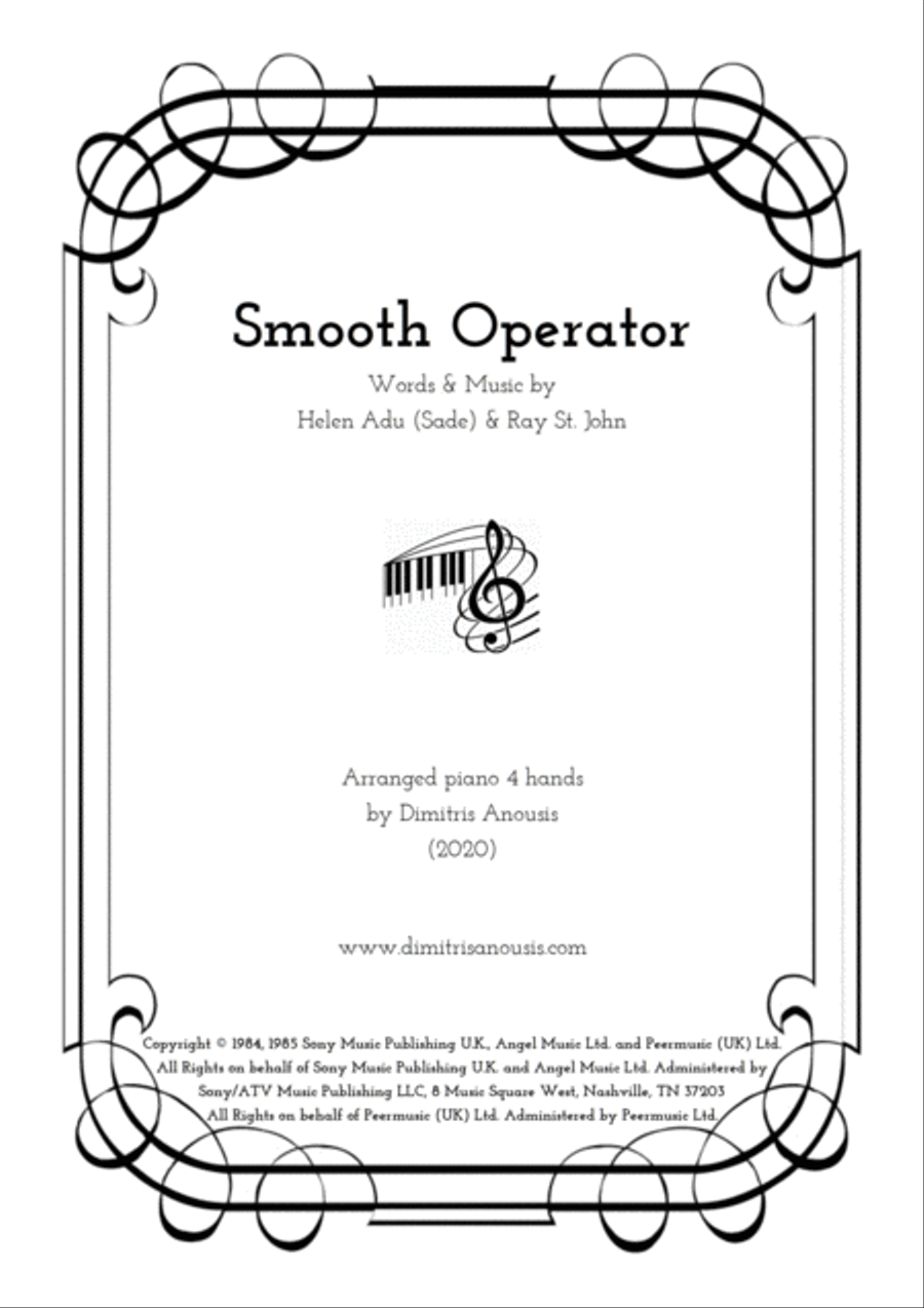 Smooth Operator 1 Piano, 4-Hands scores gallery preview page 1
