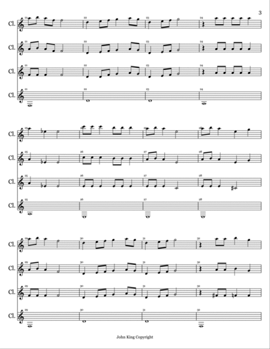 Holiday Medley (A Nice Christmas Mix) Woodwind Quartet scores gallery preview page 3