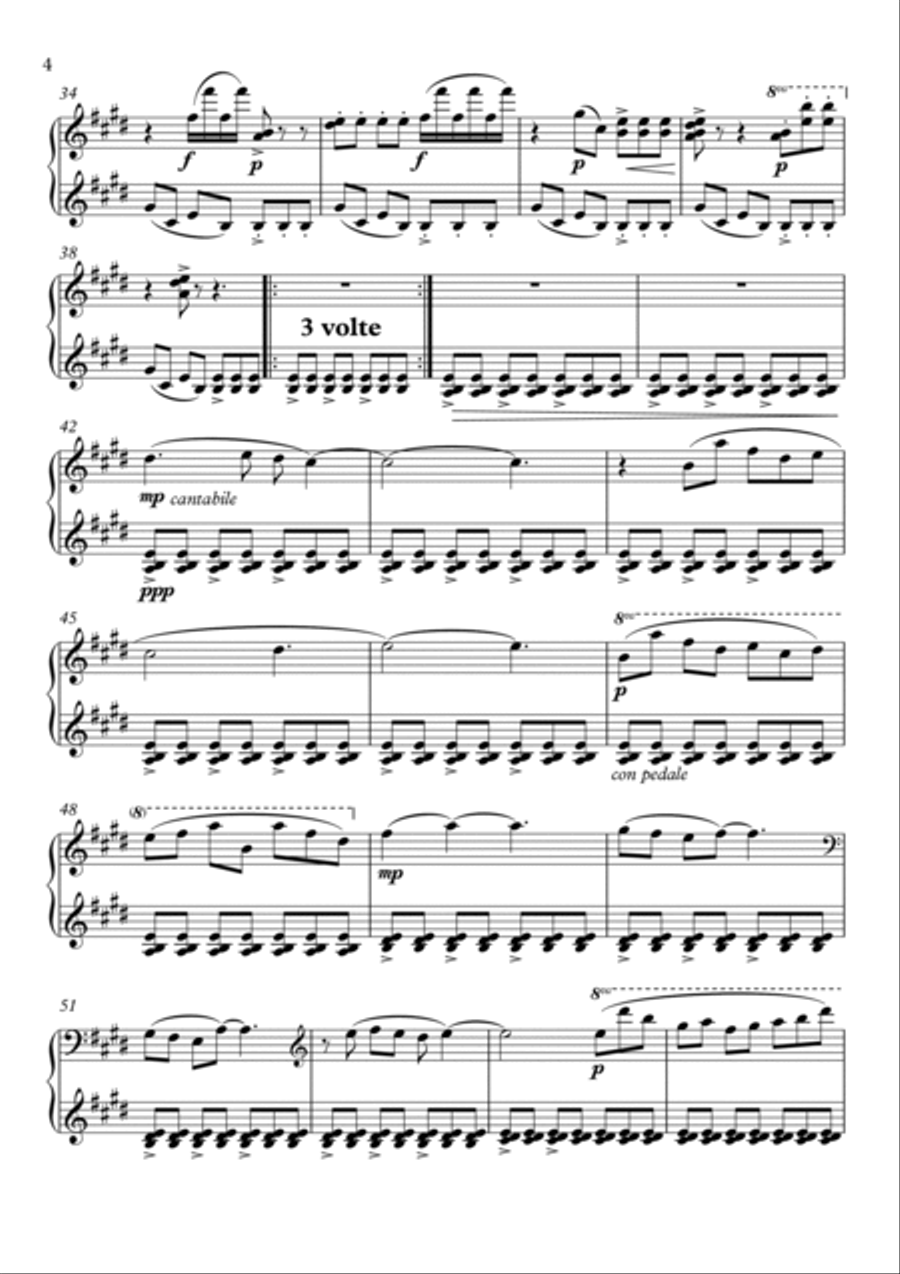 Mattino Piano Solo scores gallery preview page 4