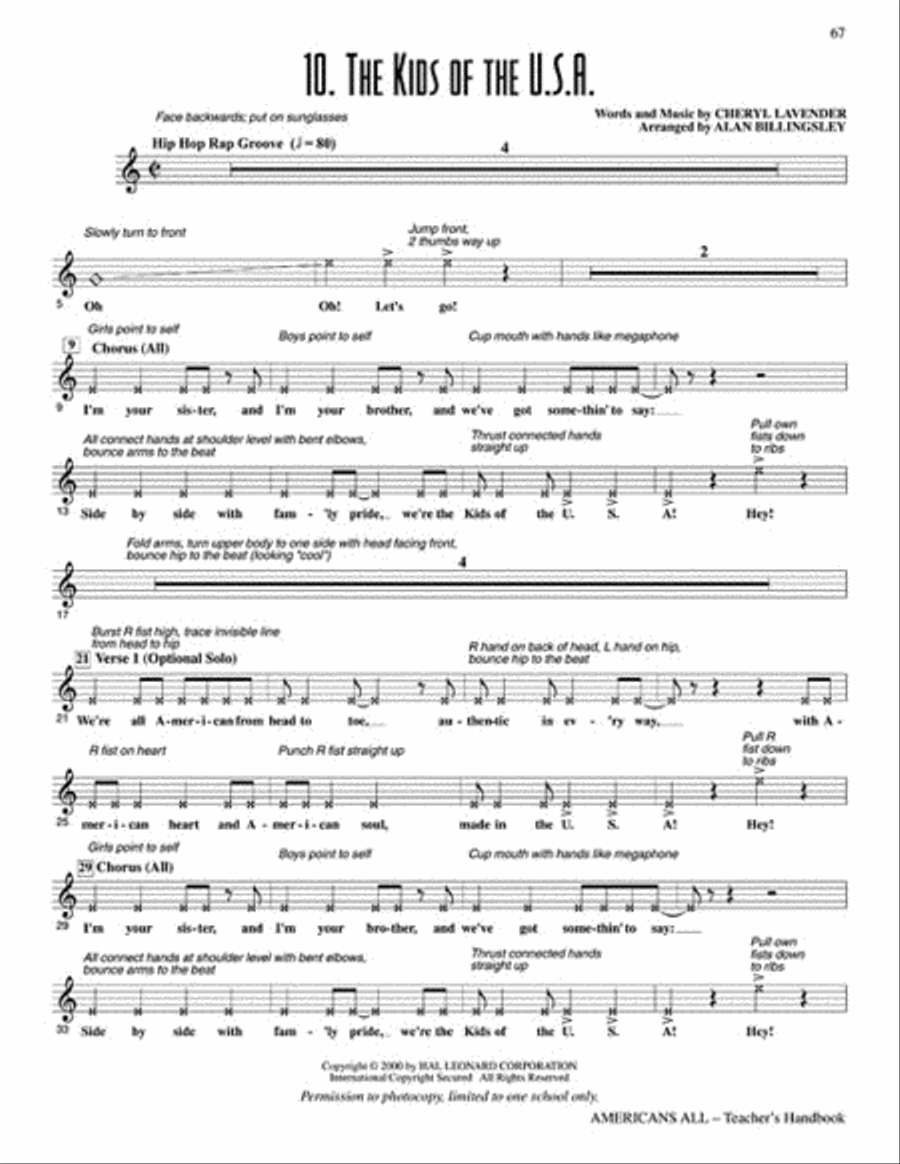 Americans All Choir scores gallery preview page 7