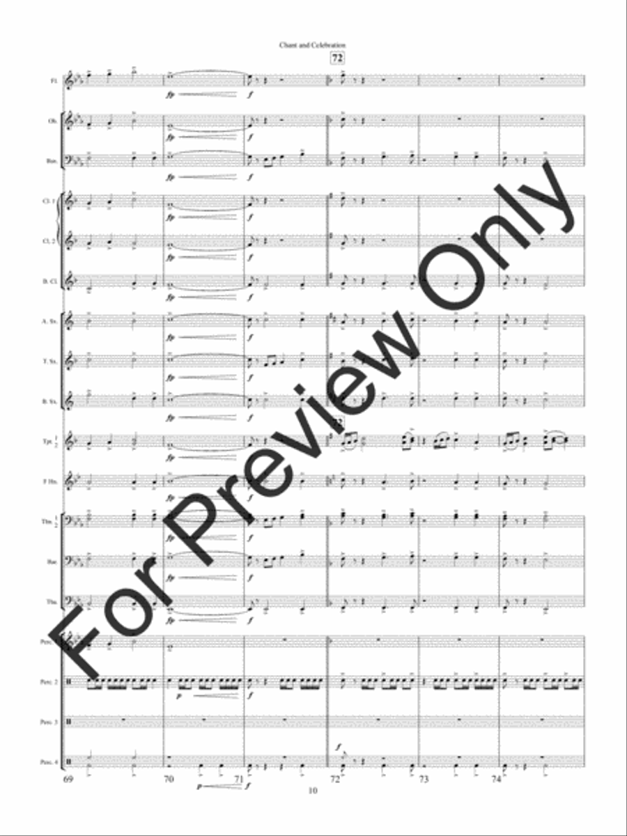 Chant and Celebration Concert Band scores gallery preview page 13