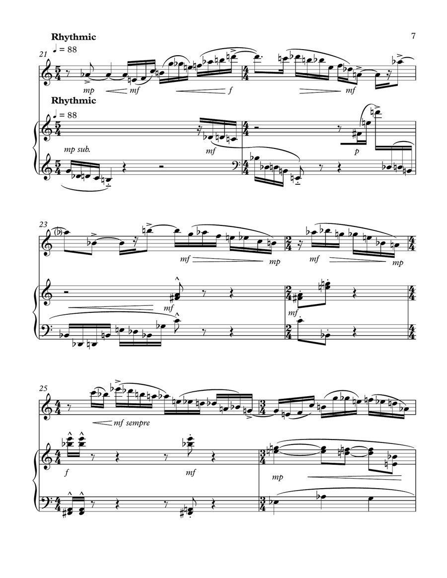 Night Songs Night Songs Chamber Music scores gallery preview page 4