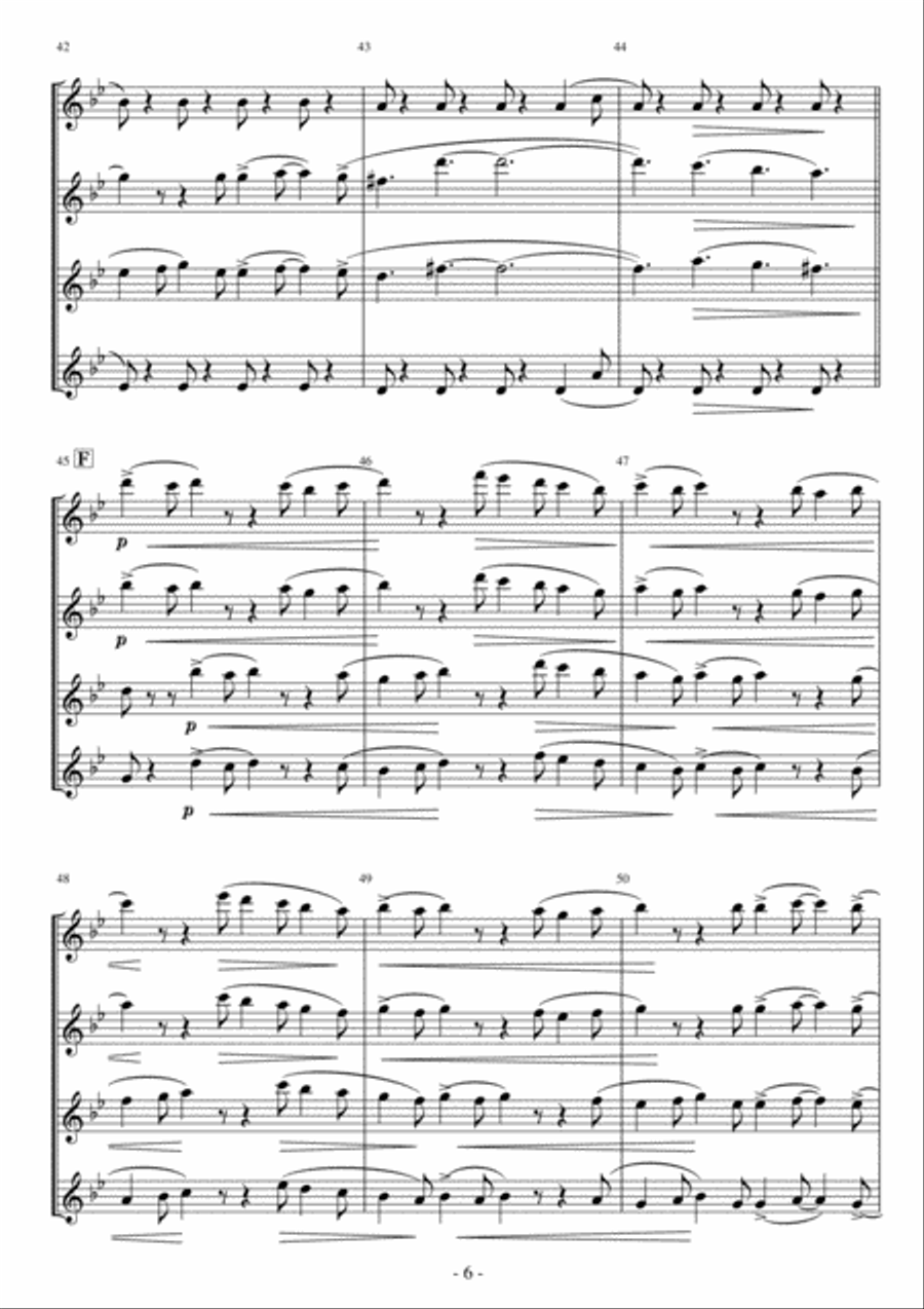 Happy Together Woodwind Quartet scores gallery preview page 6