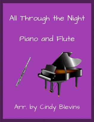 Book cover for All Through the Night, for Piano and Flute