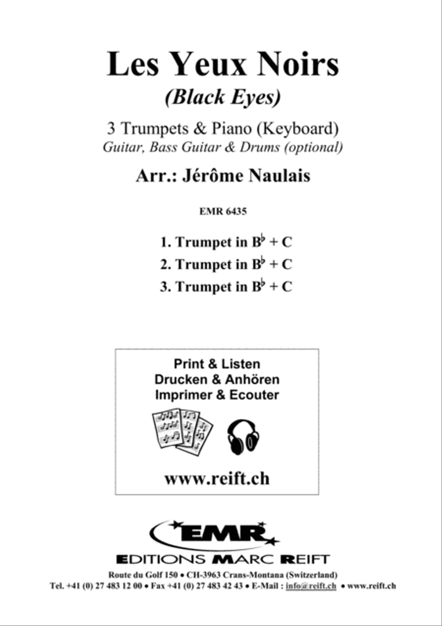 Les Yeux Noirs Trumpet Trio scores gallery preview page 2