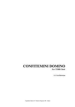 CONFITEMINI DOMINO - Palestrina - For TTBB Choir