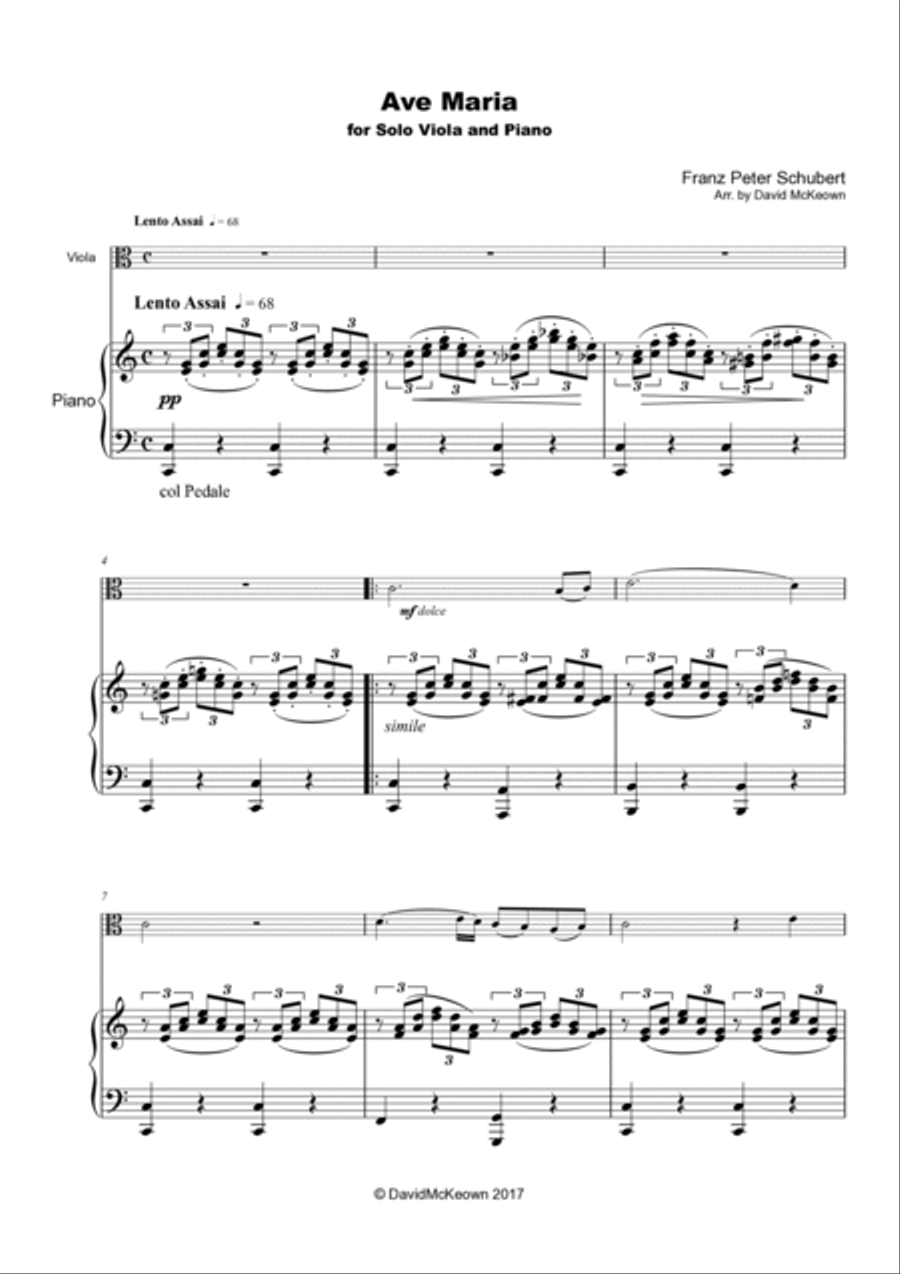 The Wedding Album, for Solo Viola and Piano Piano scores gallery preview page 2