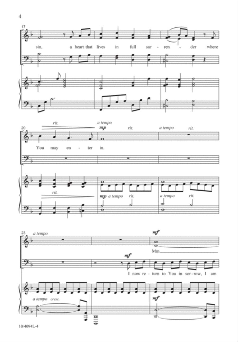 A Pure Heart 4-Part scores gallery preview page 5