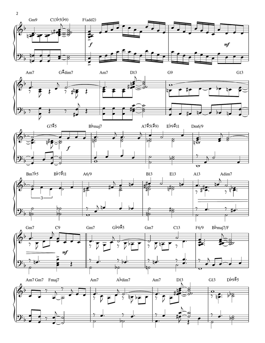 I Hadn't Anyone Till You [Jazz version] (arr. Brent Edstrom) Piano Solo scores gallery preview page 2