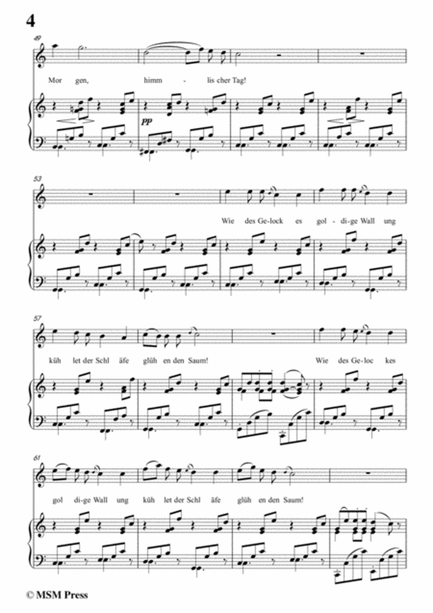 Schubert-Wiegenlied,Op.105 No.2,in C Major,for Voice&Piano image number null