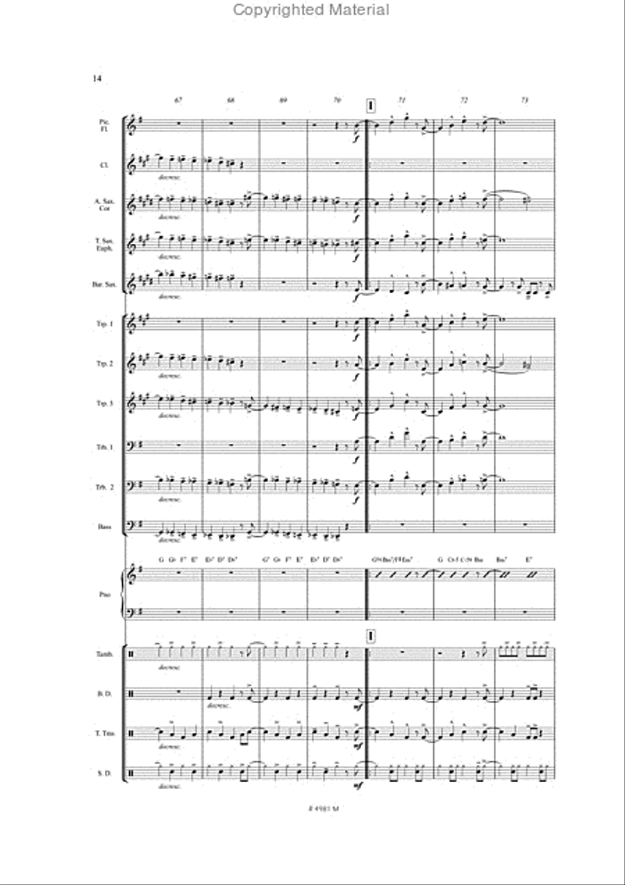 Birdland Birdland Marching Band scores gallery preview page 13