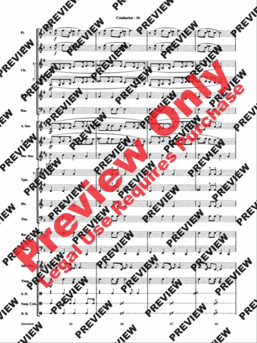 Clarinet Boogie Concert Band scores gallery preview page 18
