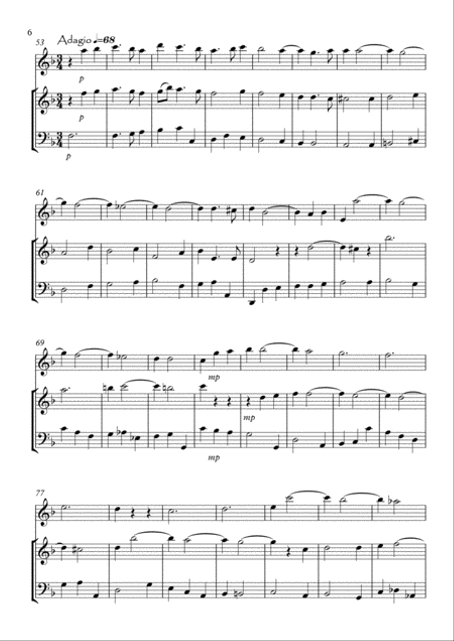 Sonata No.1 Small Ensemble scores gallery preview page 6