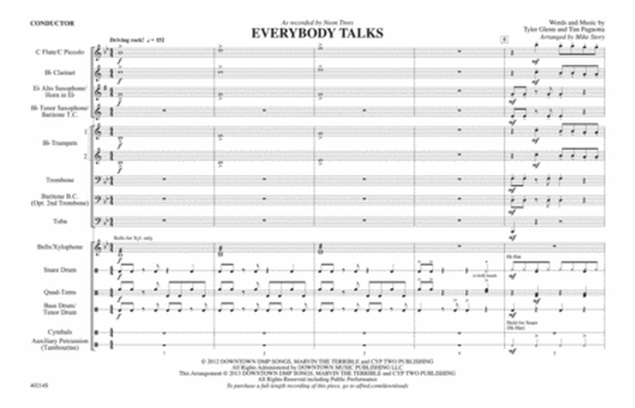 Everybody Talks: Score