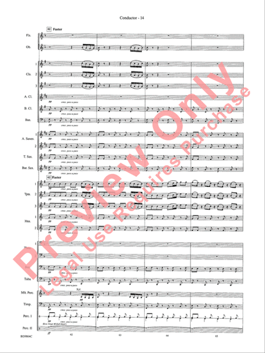 Morning Madness Morning Madness Concert Band scores gallery preview page 17