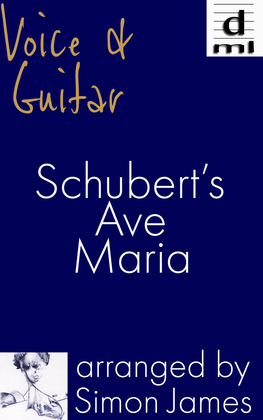 Schubert's Ave Maria for voice and guitar