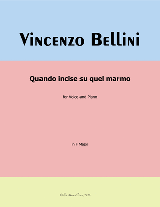 Quando incise su quel marmo, by Bellini, in E flat Major
