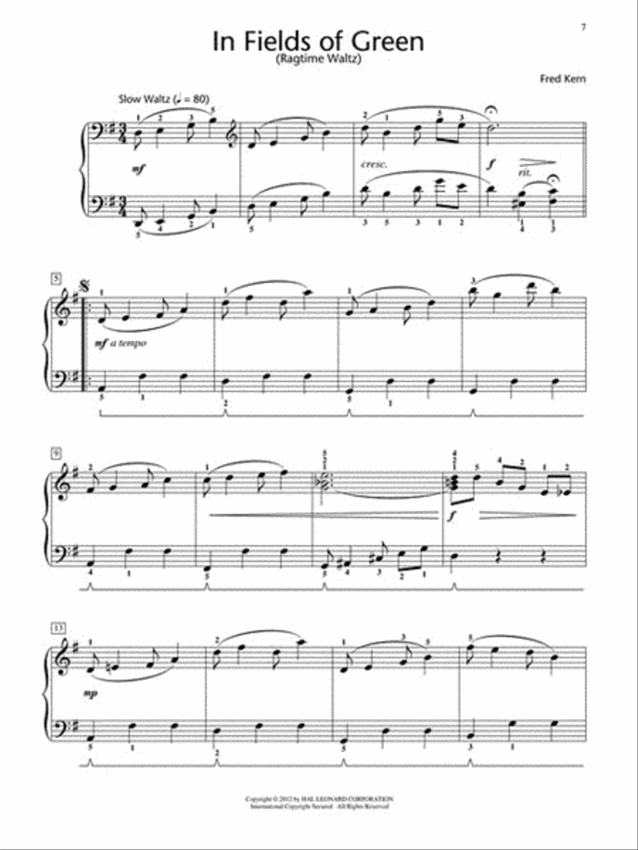 County Ragtime Festival County Ragtime Festival Piano Method scores gallery preview page 3