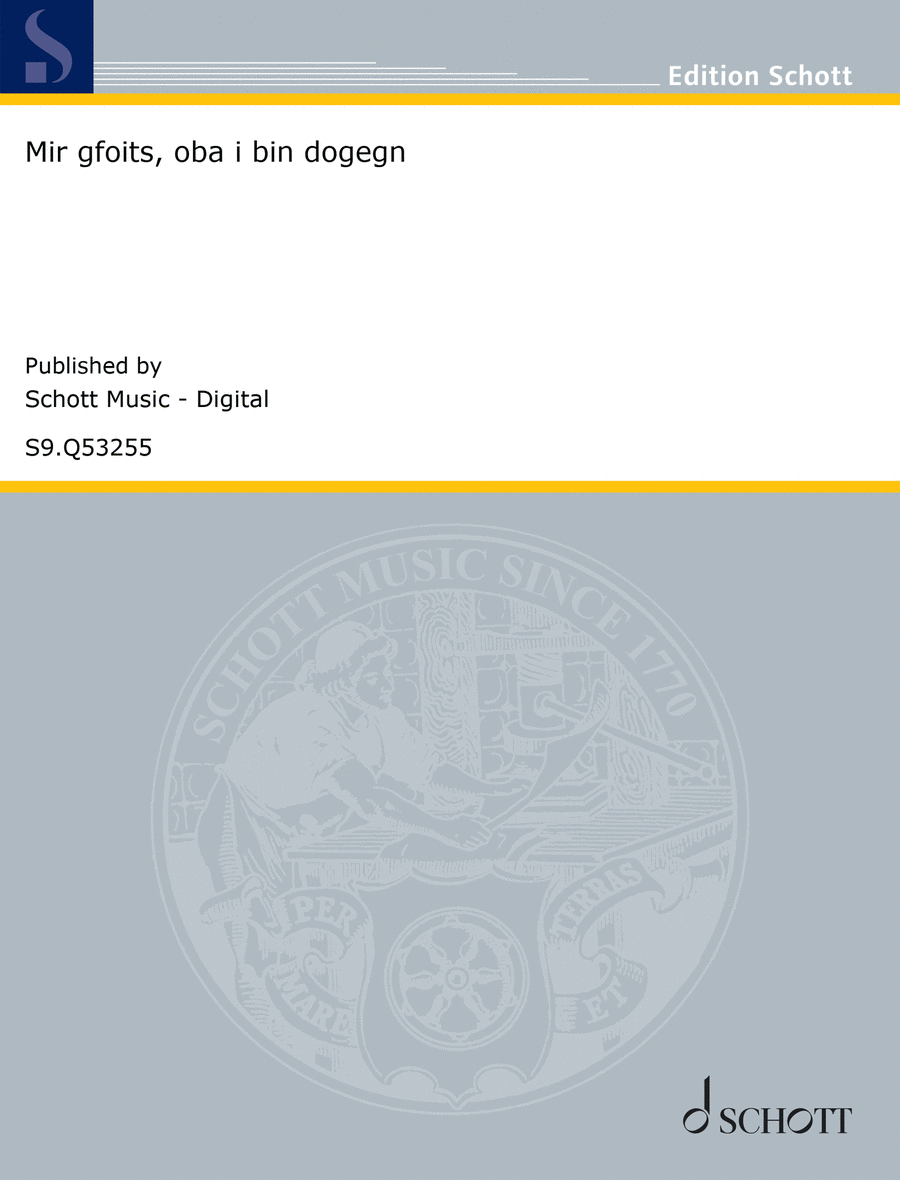 Mir gfoits, oba i bin dogegn Voice Solo scores gallery preview page 1