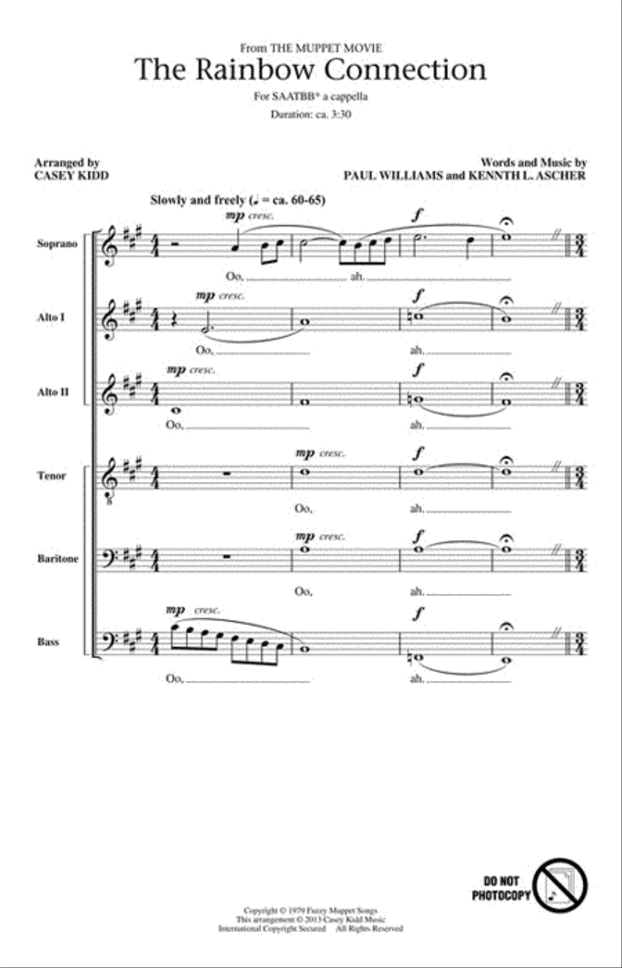 The Rainbow Connection The Rainbow Connection A Cappella scores gallery preview page 2