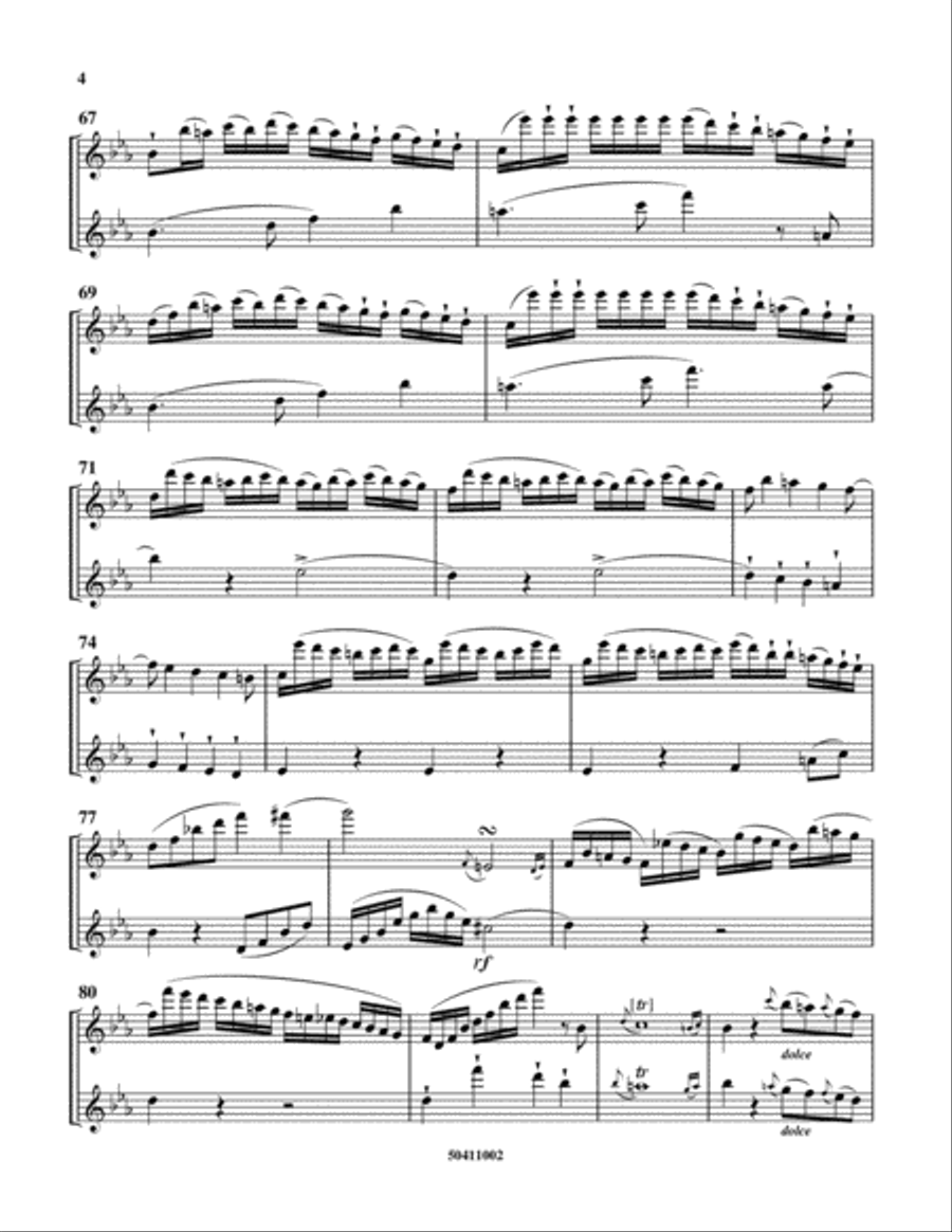 Duo Concertant, Op. 81, No. 2 Flute Duet scores gallery preview page 4