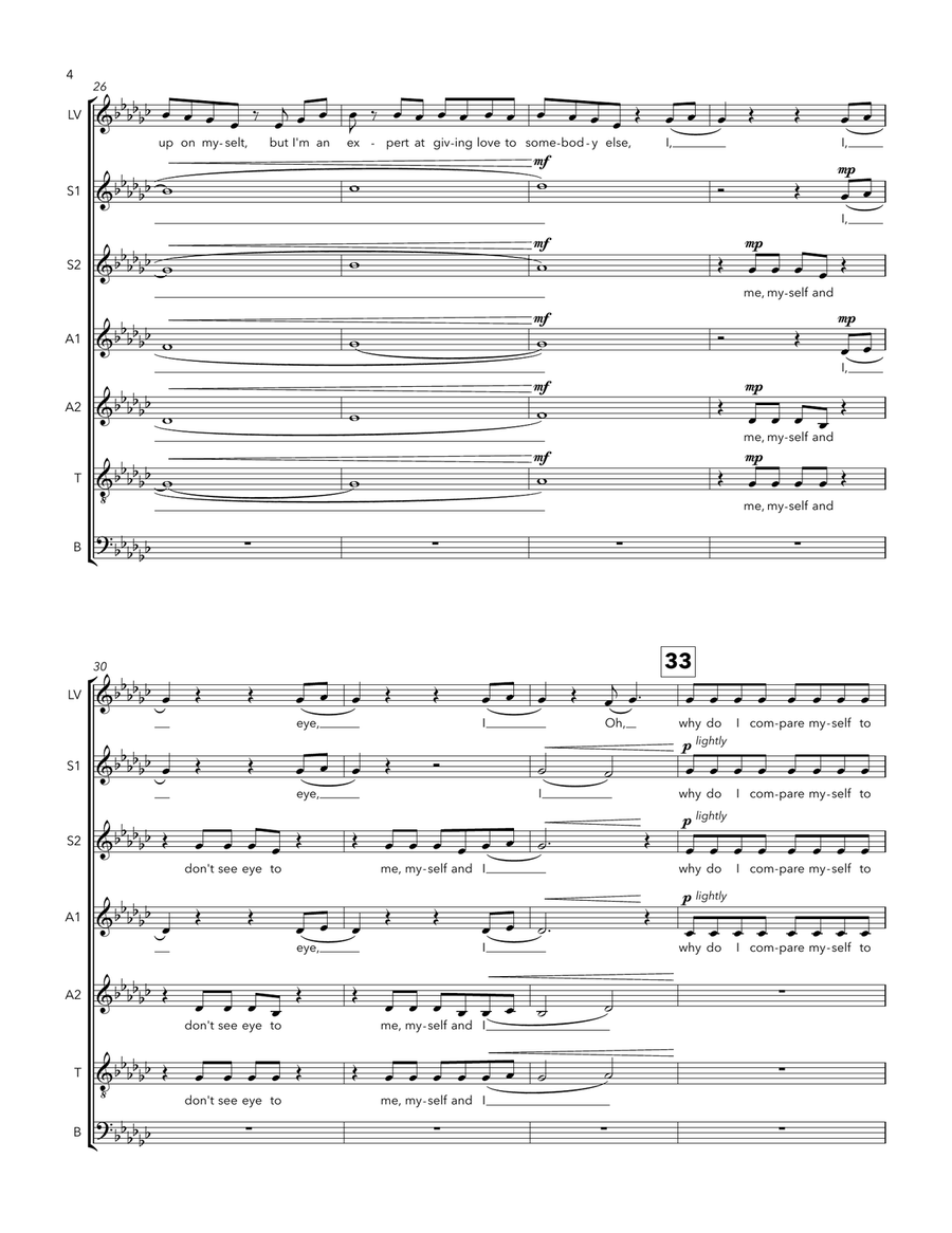 I Love Me A Cappella scores gallery preview page 4