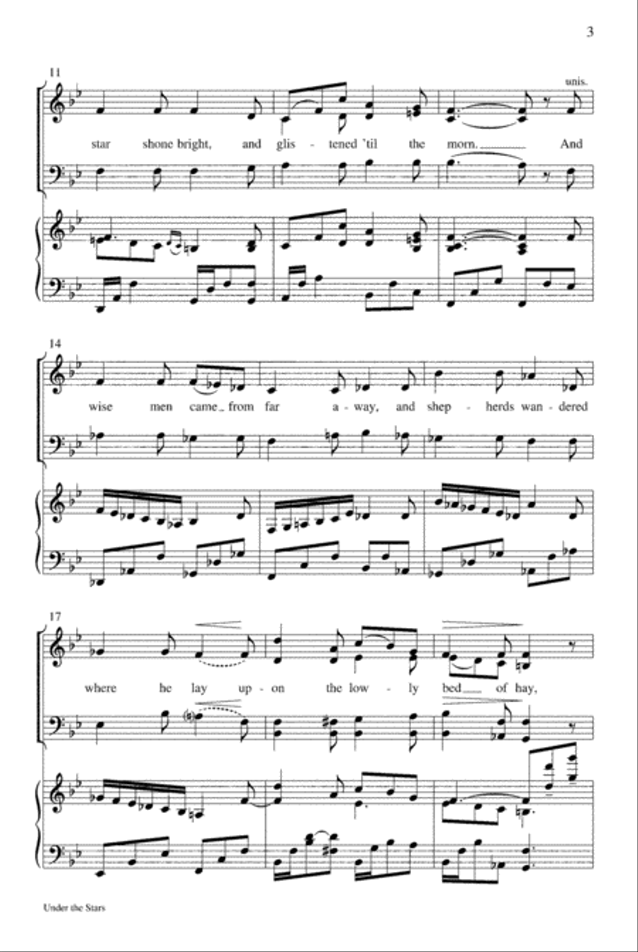 Under the Stars 4-Part scores gallery preview page 3