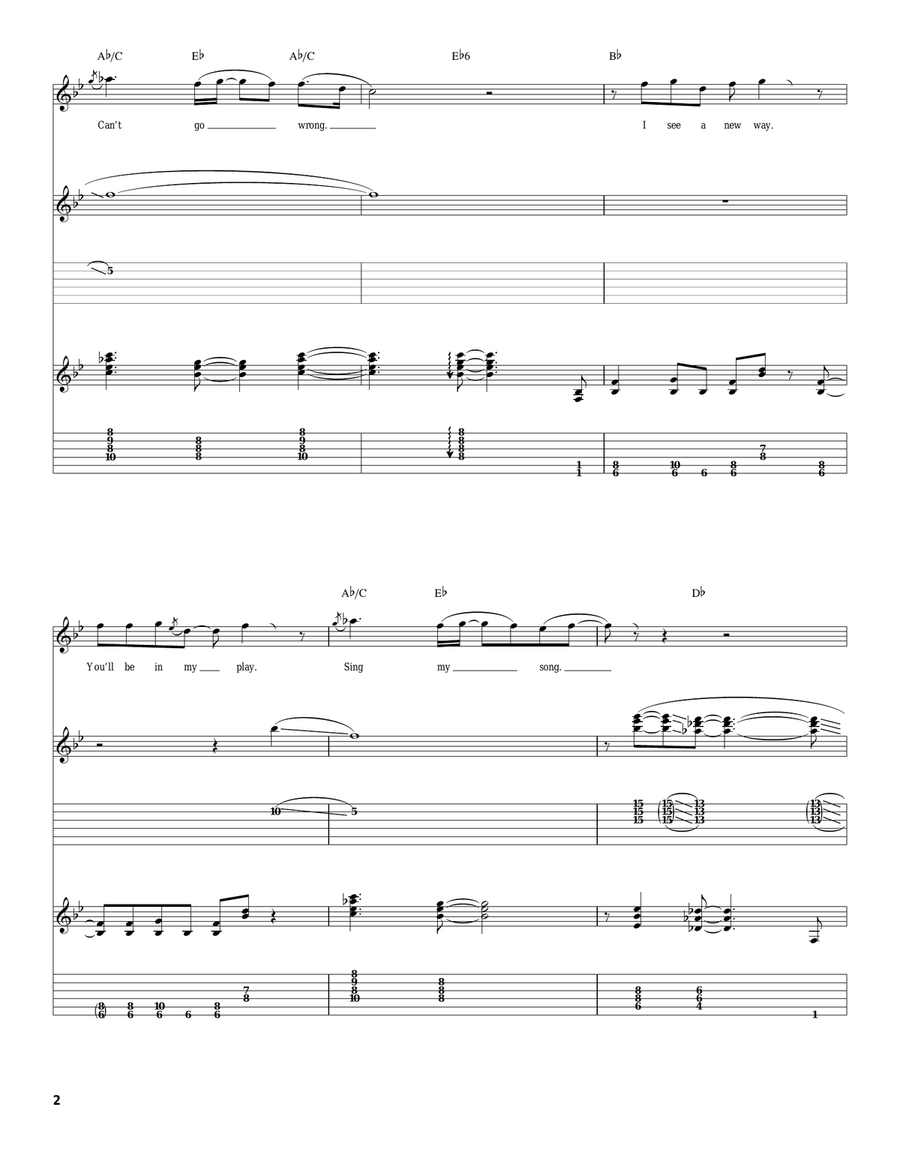 Baby Somethin's Happenin' Acoustic Guitar scores gallery preview page 2