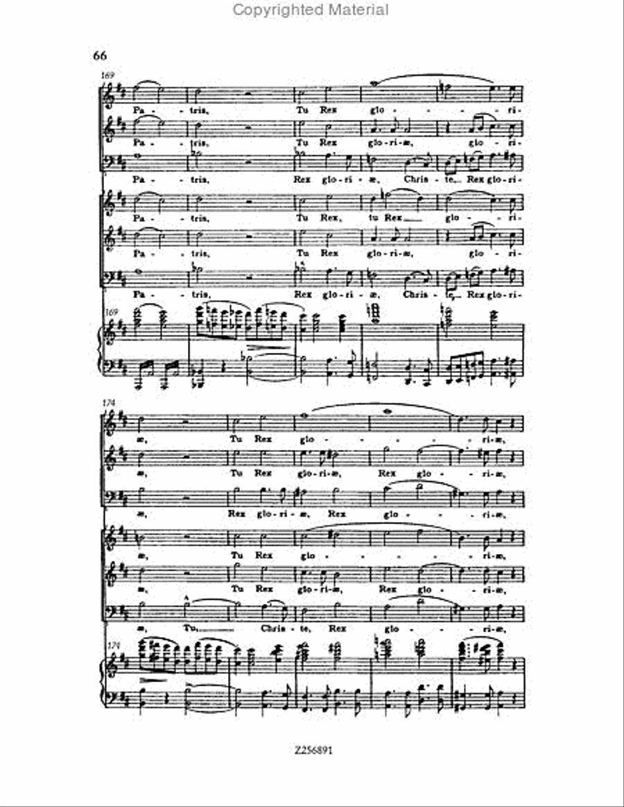 Te Deum, H 118 Choir scores gallery preview page 66