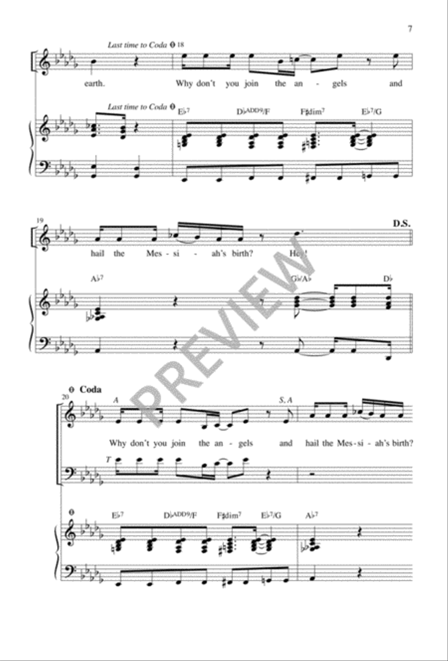 Worship the Newborn King Worship the Newborn King 4-Part scores gallery preview page 8