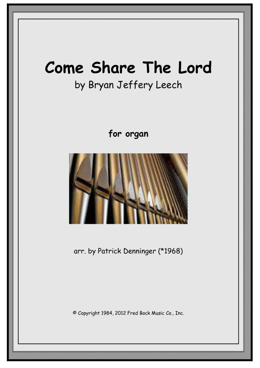 Come, Share The Lord Organ Solo scores gallery preview page 1