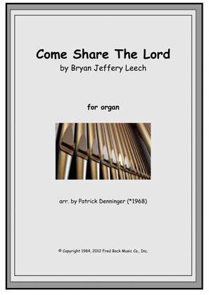Book cover for Come, Share The Lord