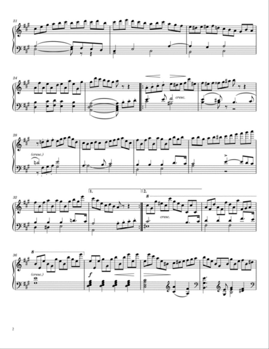 Schubert - Piano Sonata No.20 in A major, D.959 - IV. Rondo - Allegretto - Original For Piano Solo Piano Solo scores gallery preview page 2