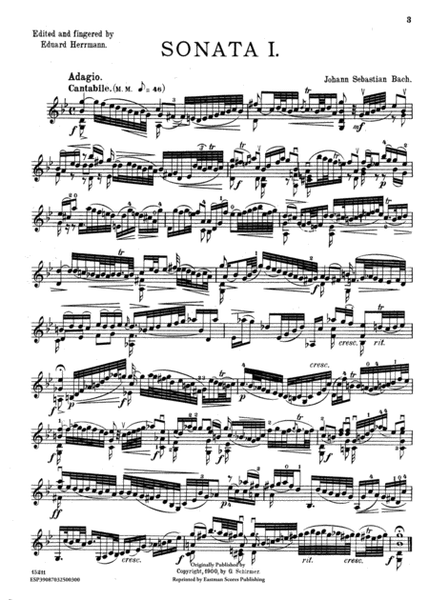 Six sonatas for violin solo