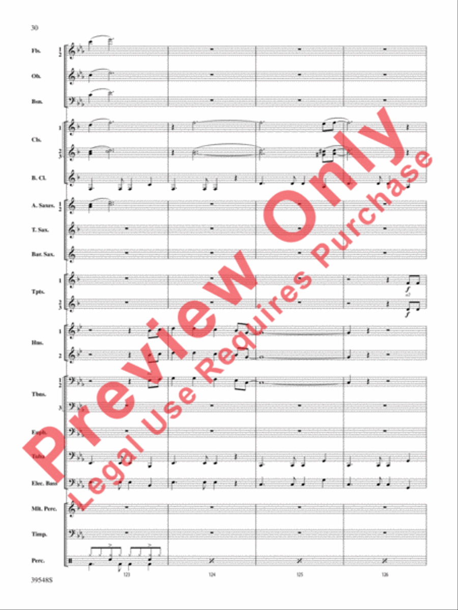 The Beatles Remembered Concert Band scores gallery preview page 31