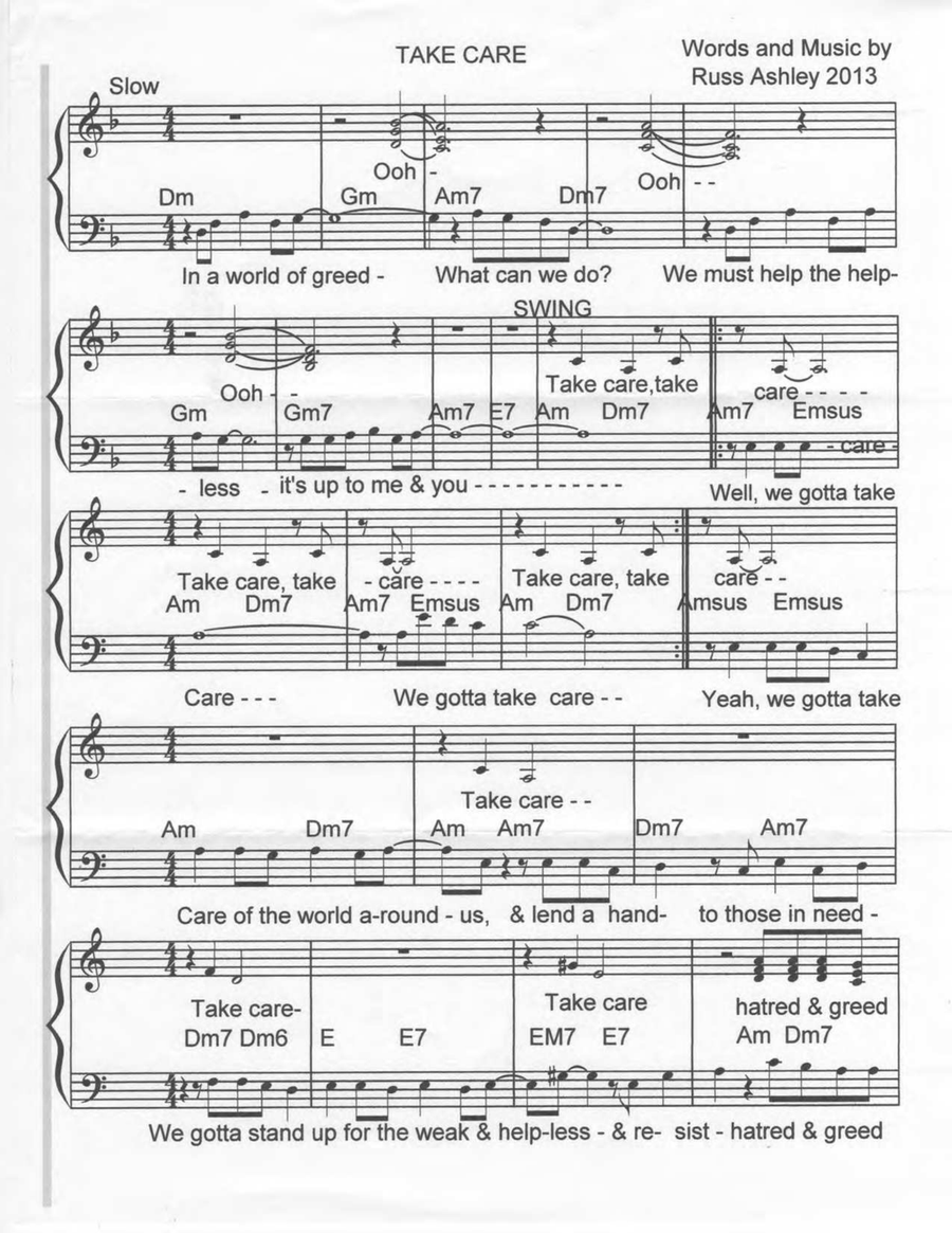 Take Care- SATB