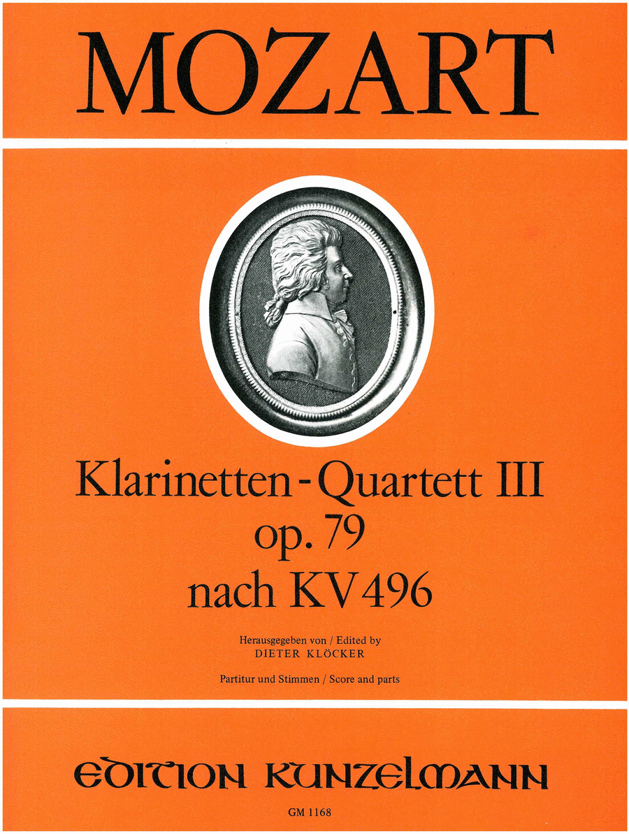 Clarinet quartet no. 3 Clarinet scores gallery preview page 1