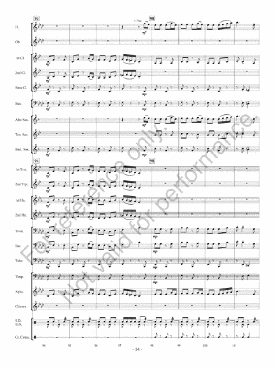 Shipshape And Bristol Fashion Concert Band scores gallery preview page 15