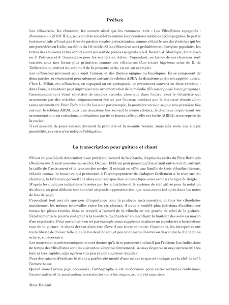 Villancicos, canciones y sonetos, vol. 1 Classical Guitar scores gallery preview page 2